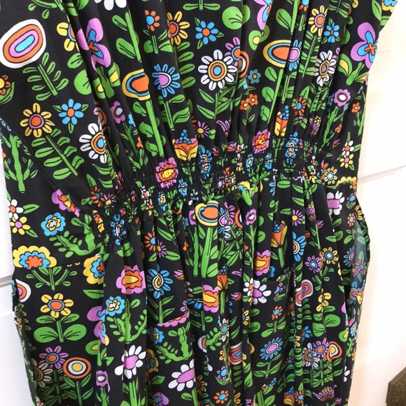 NWT Nooworks print overalls Sz XXL lightweight cotton "Awesome Blossom" print - Picture 13 of 14